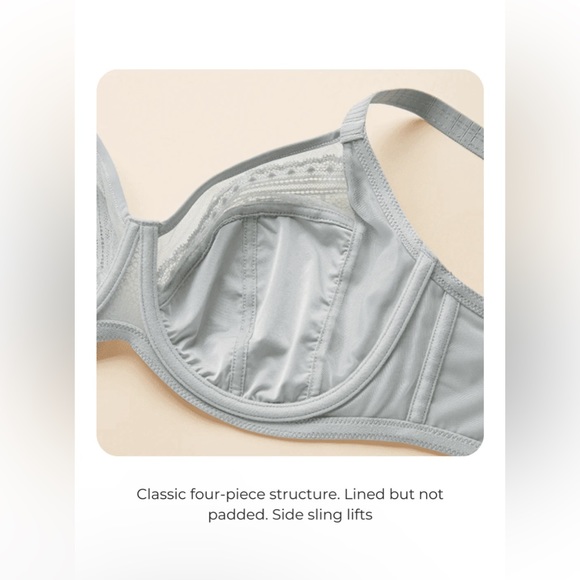 Understance NEW Salma FlexWire Full Coverage Lace Bra - Black 38DD - Picture 10 of 13